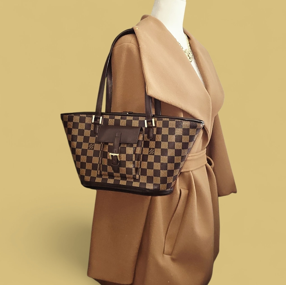 🔥Beautiful Condition🔥 Louis Vuitton Damier Ebene Manosque PM - Picture 8 of 17